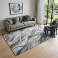 Homeroots Abstract Transitional Rectangle Area Rug