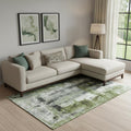 Homeroots Abstract Transitional Rectangle Area Rug 8 X 10