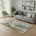 Homeroots Abstract Transitional Rectangle Area Rug 5 X 8