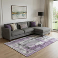 Homeroots Abstract Transitional Rectangle Area Rug 10 X 14
