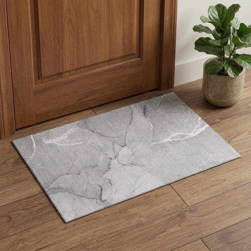Homeroots Abstract Transitional Rectangle Area Rug