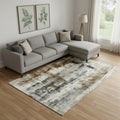 Homeroots Abstract Transitional Rectangle Area Rug 10 X 14