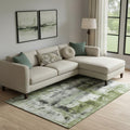 Homeroots Abstract Transitional Rectangle Area Rug 9 X 12