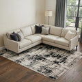Homeroots Abstract Transitional Rectangle Area Rug 12 X 15