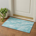 Homeroots Abstract Transitional Rectangle Area Rug