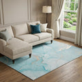 Homeroots Abstract Transitional Rectangle Area Rug