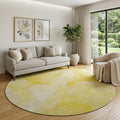 Homeroots Abstract Transitional Round Area Rug