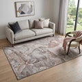 Homeroots Abstract Transitional Round Area Rug