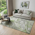 Homeroots Abstract Transitional Round Area Rug