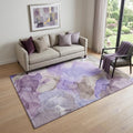 Homeroots Abstract Transitional Round Area Rug