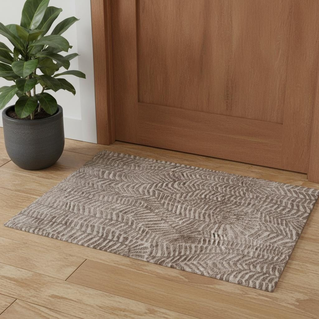 Homeroots Animal Print Bohemian Rectangle Area Rug