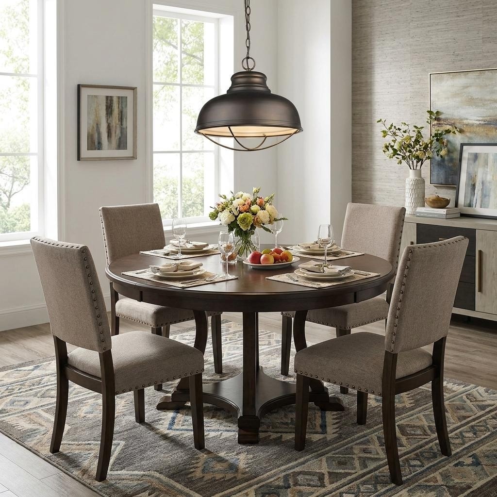 Homeroots Ansen 1 Light Oil Rubbed Bronze Pendant With Gloss White Interior Shade 16.50 X 15.25 X 16.50