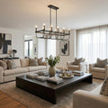 Homeroots Beckett 10 Light Matte Black Island Pendant 14.50 X 11.00 X 40.00