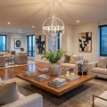 Homeroots Callie 4 Light Country White Pendant 18.00 X 25.50 X 18.00