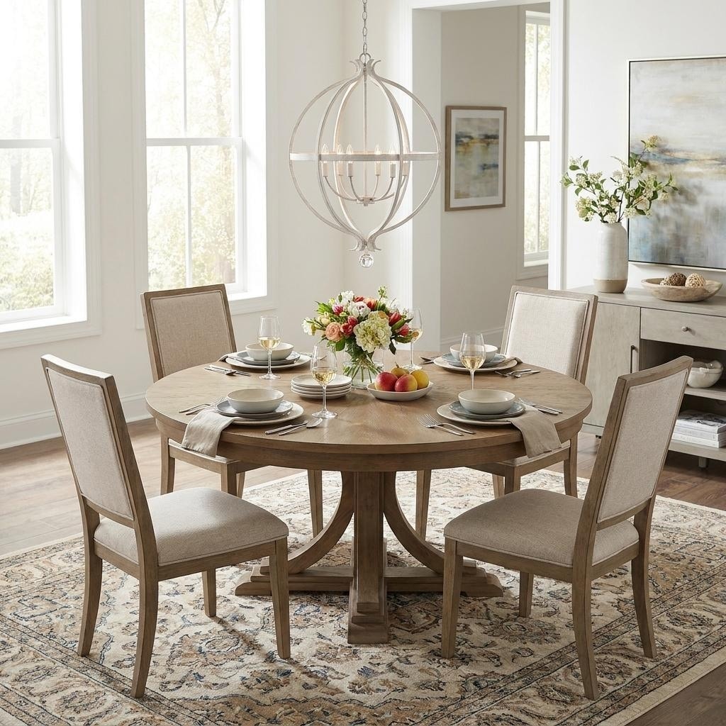 Homeroots Callie 6 Light Country White Pendant 26.25 X 35.00 X 26.25