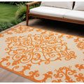 Homeroots Contemporary Rectangle Outdoor Rug 10 X 13