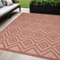 Homeroots Contemporary Rectangle Outdoor Rug 5 X 7