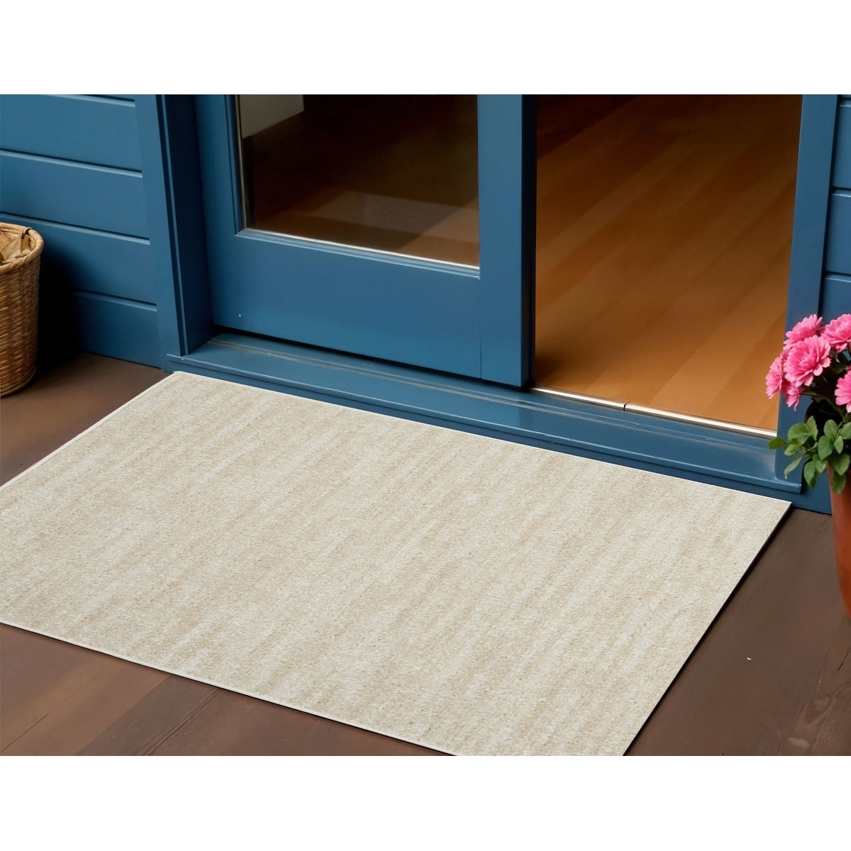 Homeroots Contemporary Rectangle Outdoor Rug 3 X 5