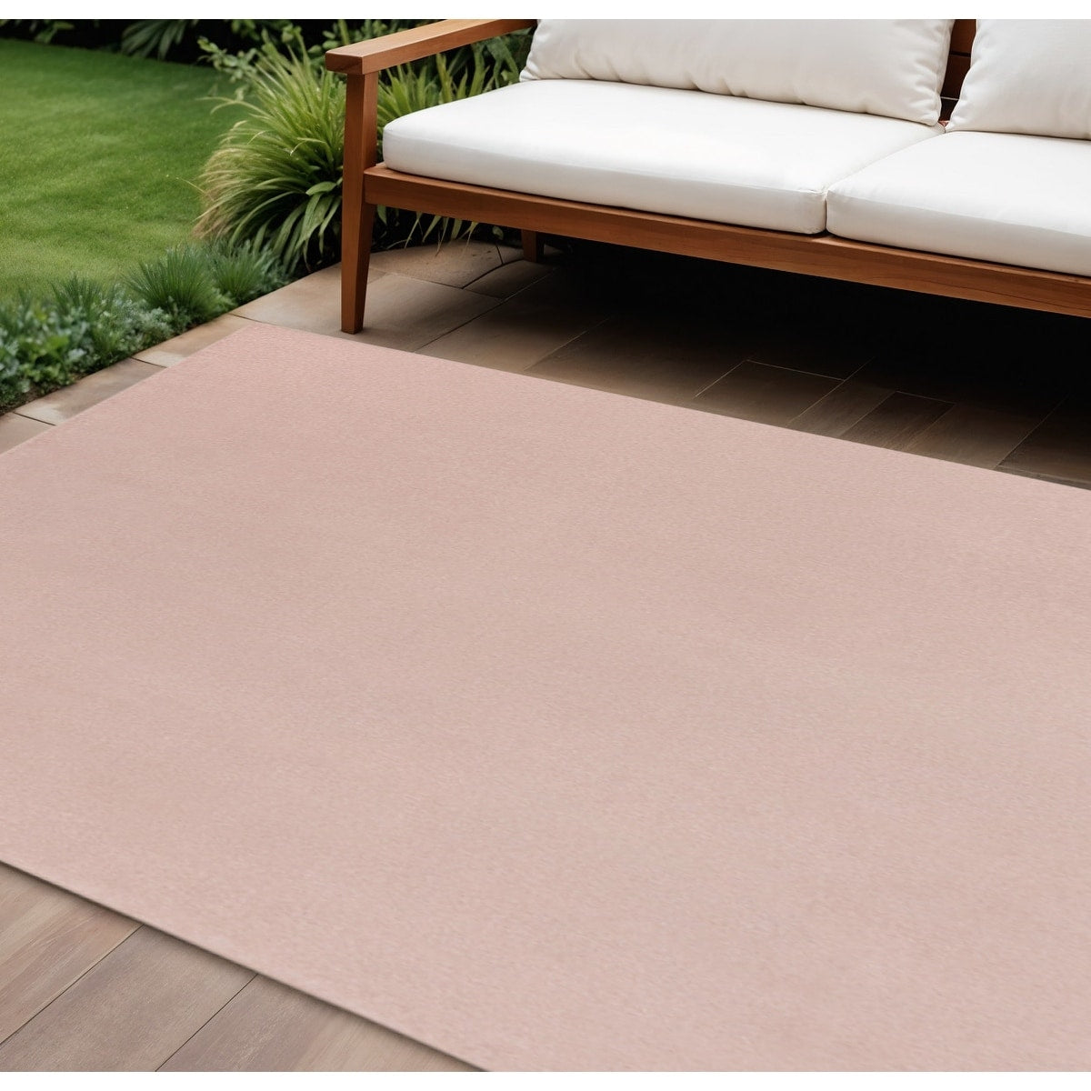 Homeroots Contemporary Rectangle Outdoor Rug 9 X 12