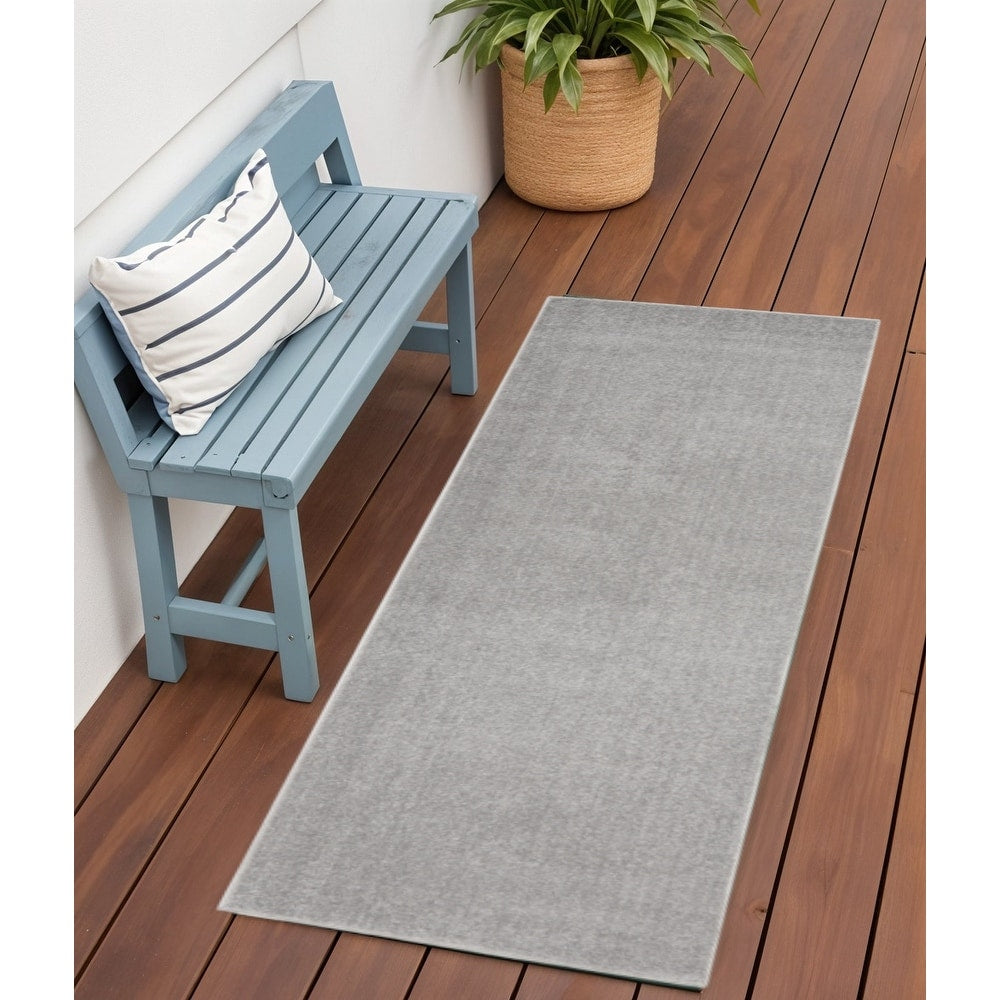 Homeroots Contemporary Runner Outdoor Rug 2 X 6