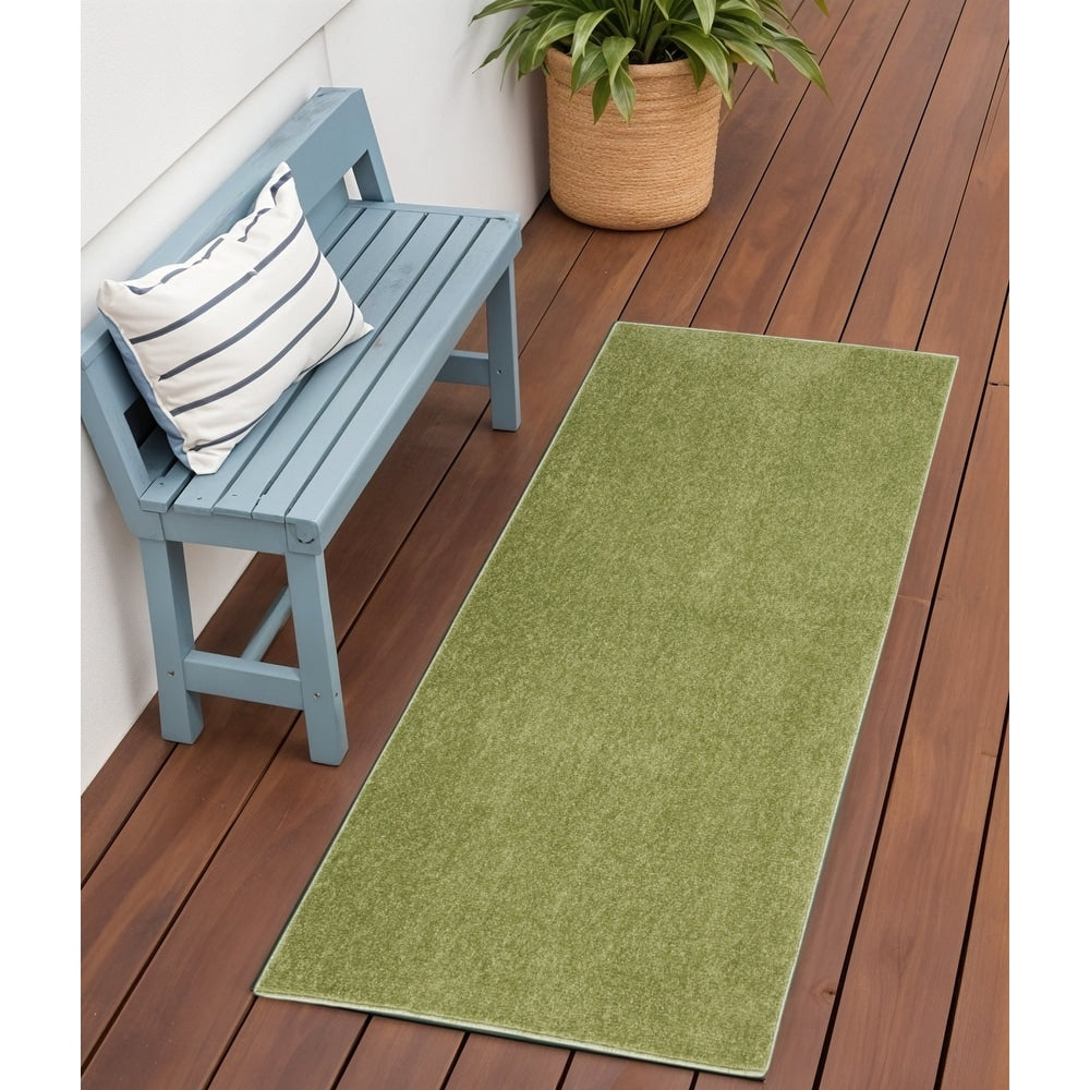 Homeroots Contemporary Runner Outdoor Rug 4 Runner