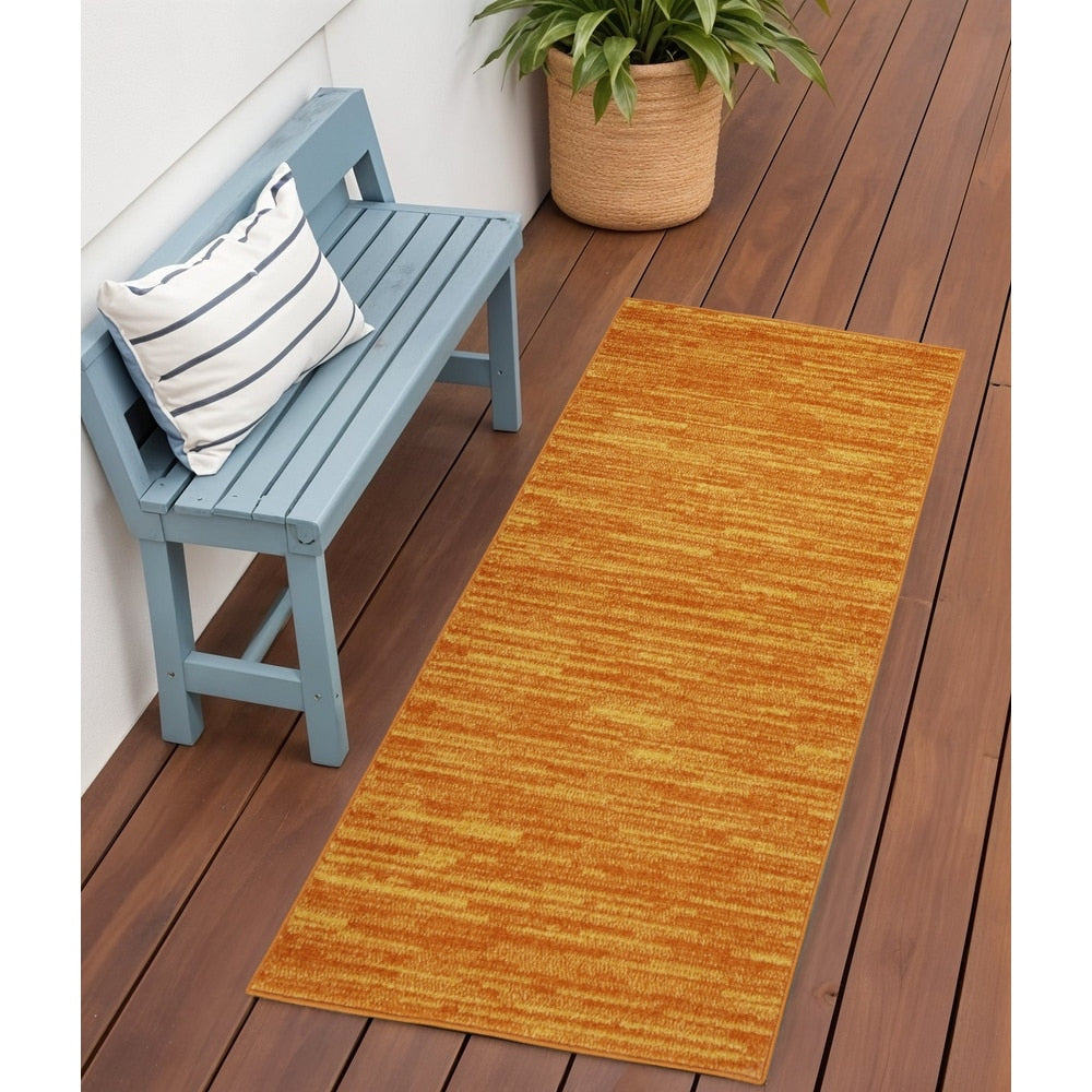 Homeroots Contemporary Runner Outdoor Rug 2 X 4