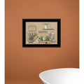 Homeroots Farmhouse Bath Black Framed Print Bathroom Wall Art