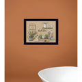 Homeroots Farmhouse Bath Black Framed Print Bathroom Wall Art