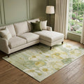 Homeroots Floral Transitional Rectangle Area Rug