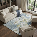Homeroots Floral Transitional Rectangle Area Rug