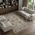 Homeroots Floral Transitional Rectangle Area Rug 10 X 14