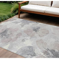 Homeroots Floral Transitional Rectangle Outdoor Rug