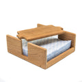 Homeroots Free Standing 7.38 Wood Napkin Holder 7.38 In. X 2.75 In. X 6.75 In.