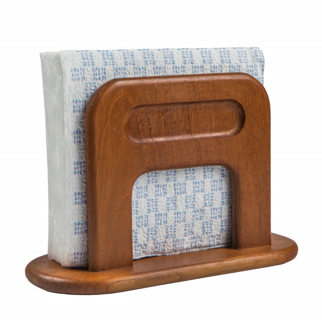 Homeroots Free Standing 8.25 Wood Napkin Holder 8.25 In. X 5.50 In. X 3.88 In.