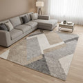 Homeroots Geometric Modern Rectangle Area Rug