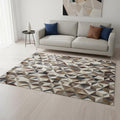 Homeroots Geometric Modern Rectangle Area Rug 5 X 8