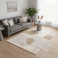 Homeroots Geometric Modern Rectangle Area Rug 5 X 8