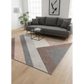 Homeroots Geometric Modern Rectangle Area Rug 5 X 8
