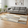 Homeroots Geometric Modern Rectangle Area Rug 5 X 8