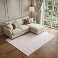 Homeroots Geometric Transitional Rectangle Area Rug
