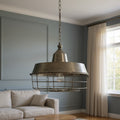 Homeroots Gold Single Metal Dimmable Ceiling Light With Gold Shades 14.00 X 14.50 X 14.00