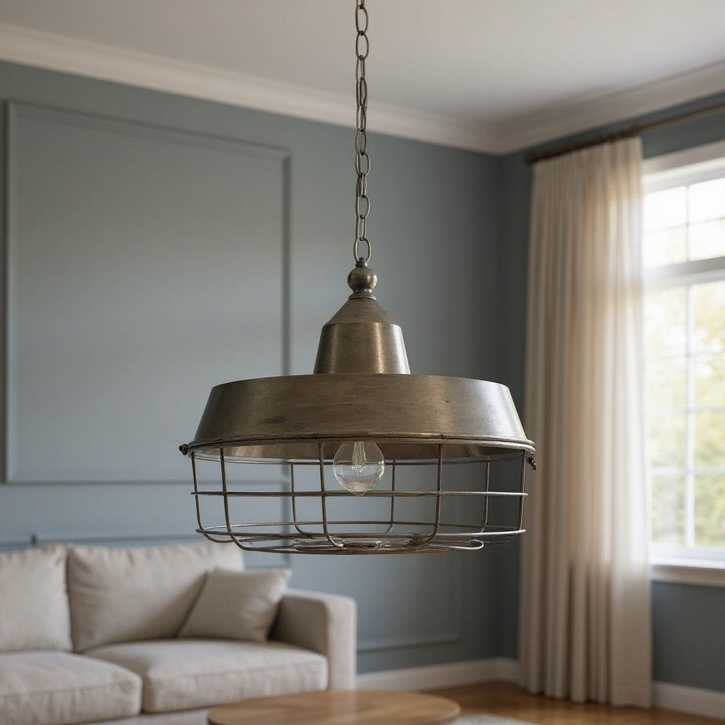 Homeroots Gold Single Metal Dimmable Ceiling Light With Gold Shades 14.00 X 14.50 X 14.00