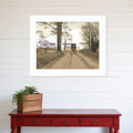 Homeroots Headin Home White Framed Print Wall Art