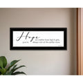 Homeroots Hope Black Framed Print Wall Art