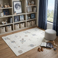 Homeroots Juvenile Youth Casual Rectangle Area Rug 5 X 7
