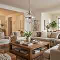 Homeroots Kassian 1 Light Satin Nickel Pendant 12.75 X 15.75 X 12.75