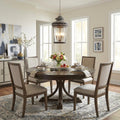Homeroots Kingston 4 Light Antique Lead Foyer Pendant With Curved Water Glass Panes 15.00 X 26.25 X 15.00
