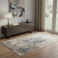Homeroots Medallion Contemporary Rectangle Area Rug 4 X 6