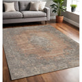 Homeroots Medallion Modern Rectangle Area Rug 5 X 8