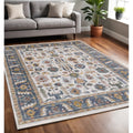 Homeroots Medallion Modern Rectangle Area Rug 5 X 8